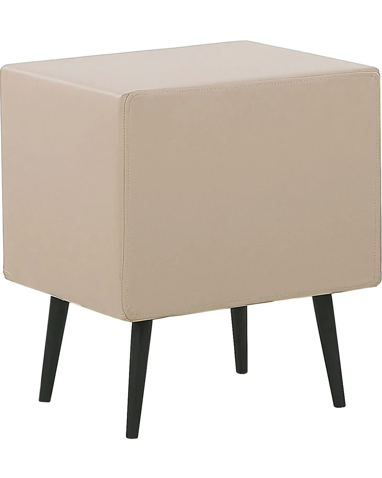 Natbord med 2 skuffer ESSONNE Kunstlæder Beige