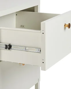 Natbord med 2 skuffer KYLEA Metal Hvid