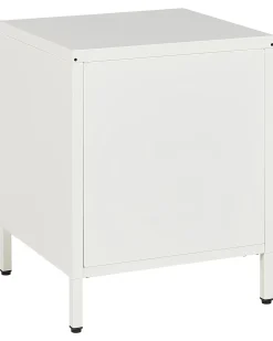 Natbord med 2 skuffer KYLEA Metal Hvid