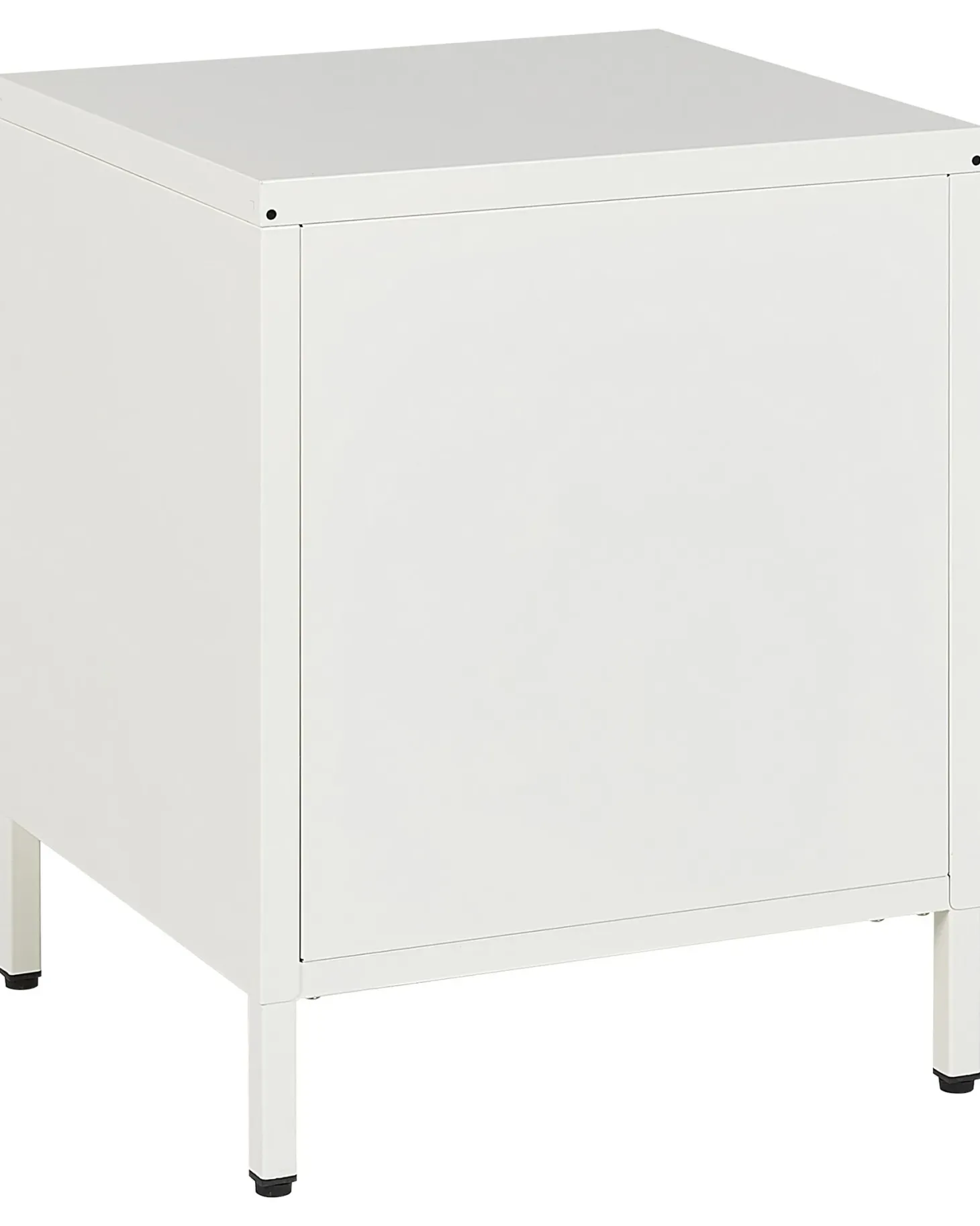 Natbord med 2 skuffer KYLEA Metal Hvid