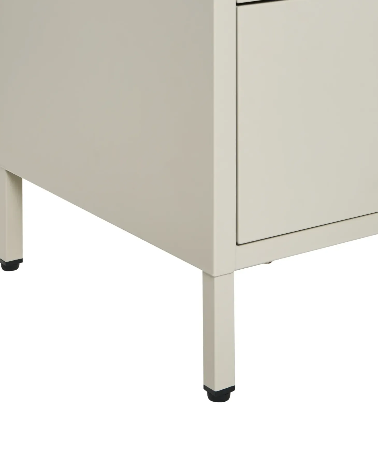 Natbord med 2 skuffer KYLEA Metal Lys Beige