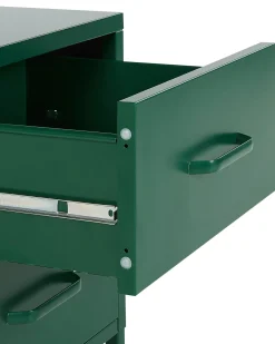 Natbord med 2 skuffer MALAVI Metal Grøn