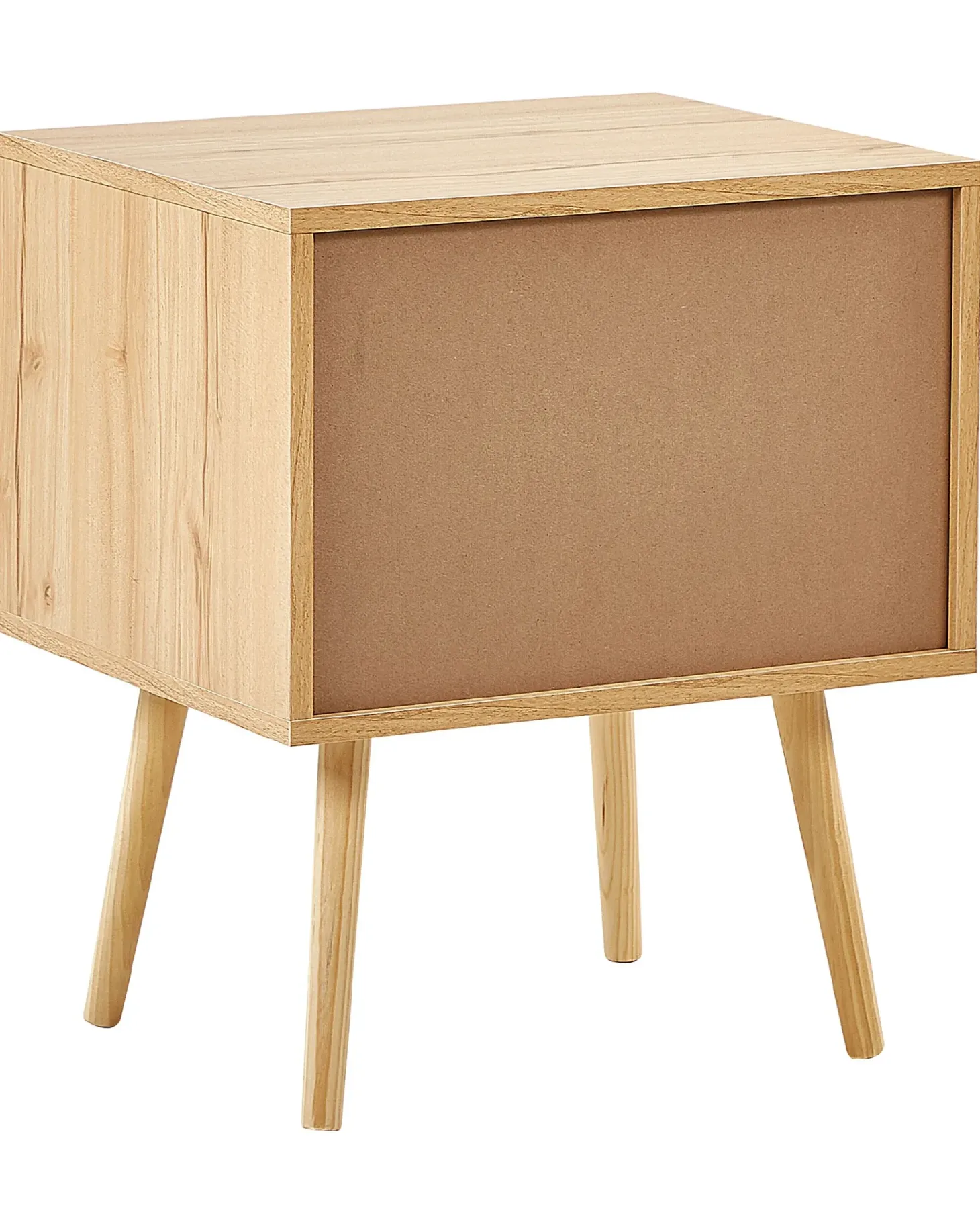 Natbord med 2 skuffer PEROTE Rattan Lysebrun
