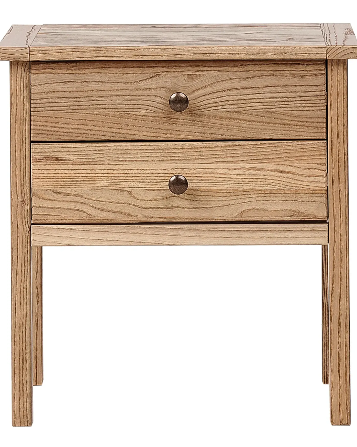 Natbord med 2 skuffer SALTON Sassafras træ Brun
