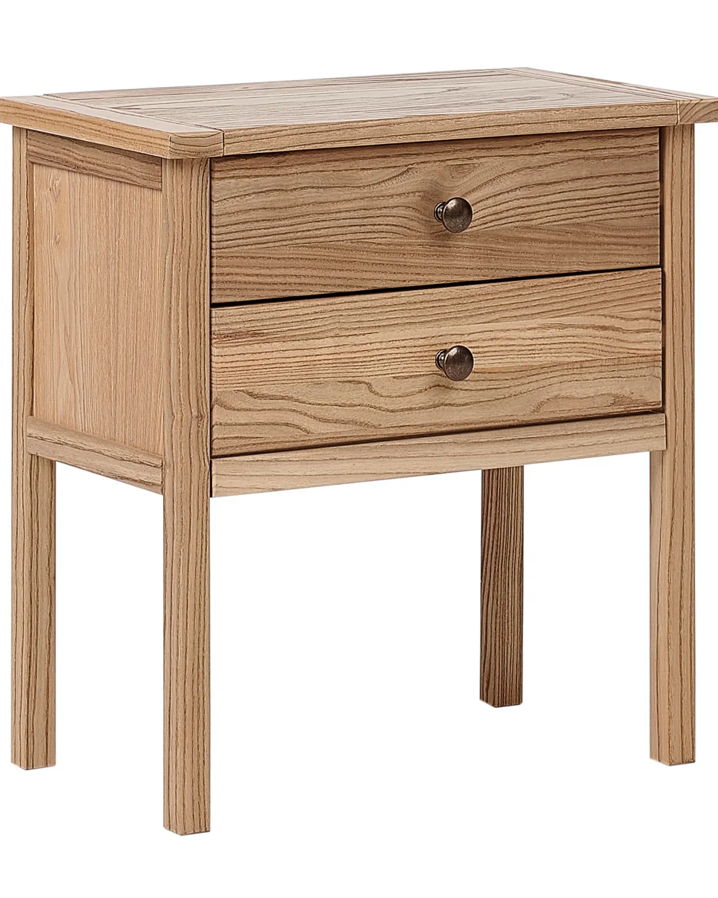 Natbord med 2 skuffer SALTON Sassafras træ Brun