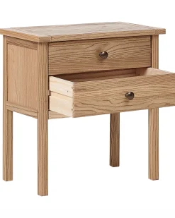 Natbord med 2 skuffer SALTON Sassafras træ Brun