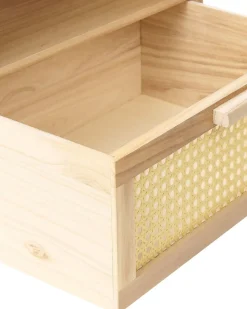 Natbord med 1 skuffe SENEY Paulownia træ Lysebrun