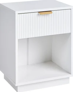 Natbord med 1 skuffe SUMMERVILLE Hvid