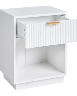 Natbord med 1 skuffe SUMMERVILLE Hvid