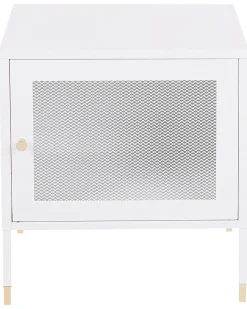 Natbord OSSETT Metal Hvid