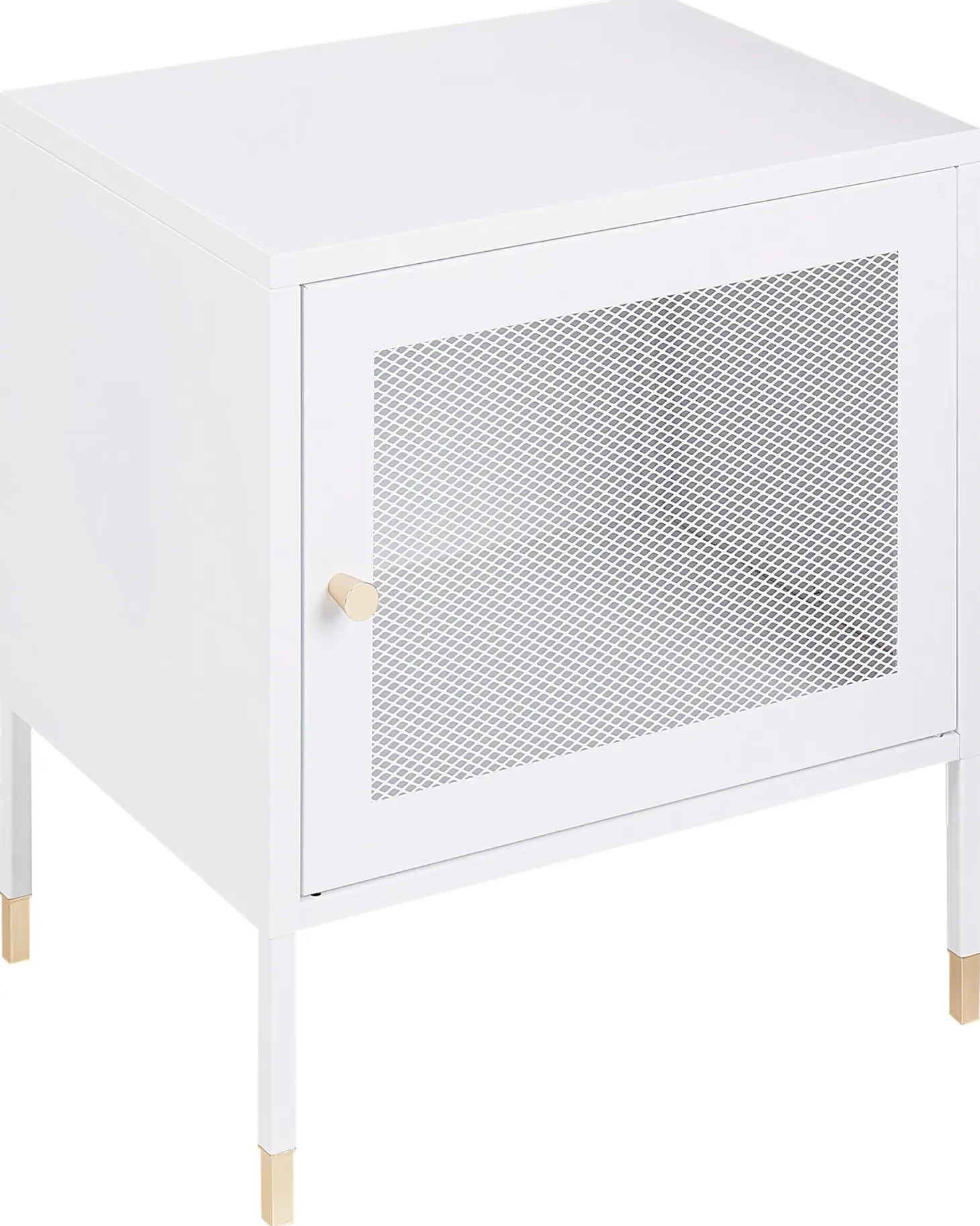 Natbord OSSETT Metal Hvid