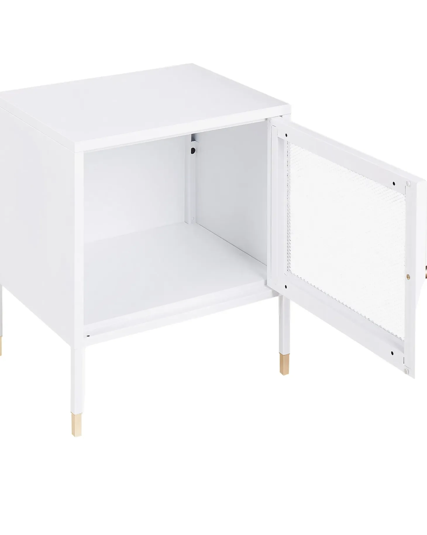 Natbord OSSETT Metal Hvid