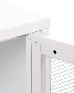 Natbord OSSETT Metal Hvid