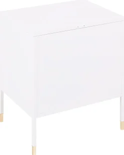 Natbord OSSETT Metal Hvid