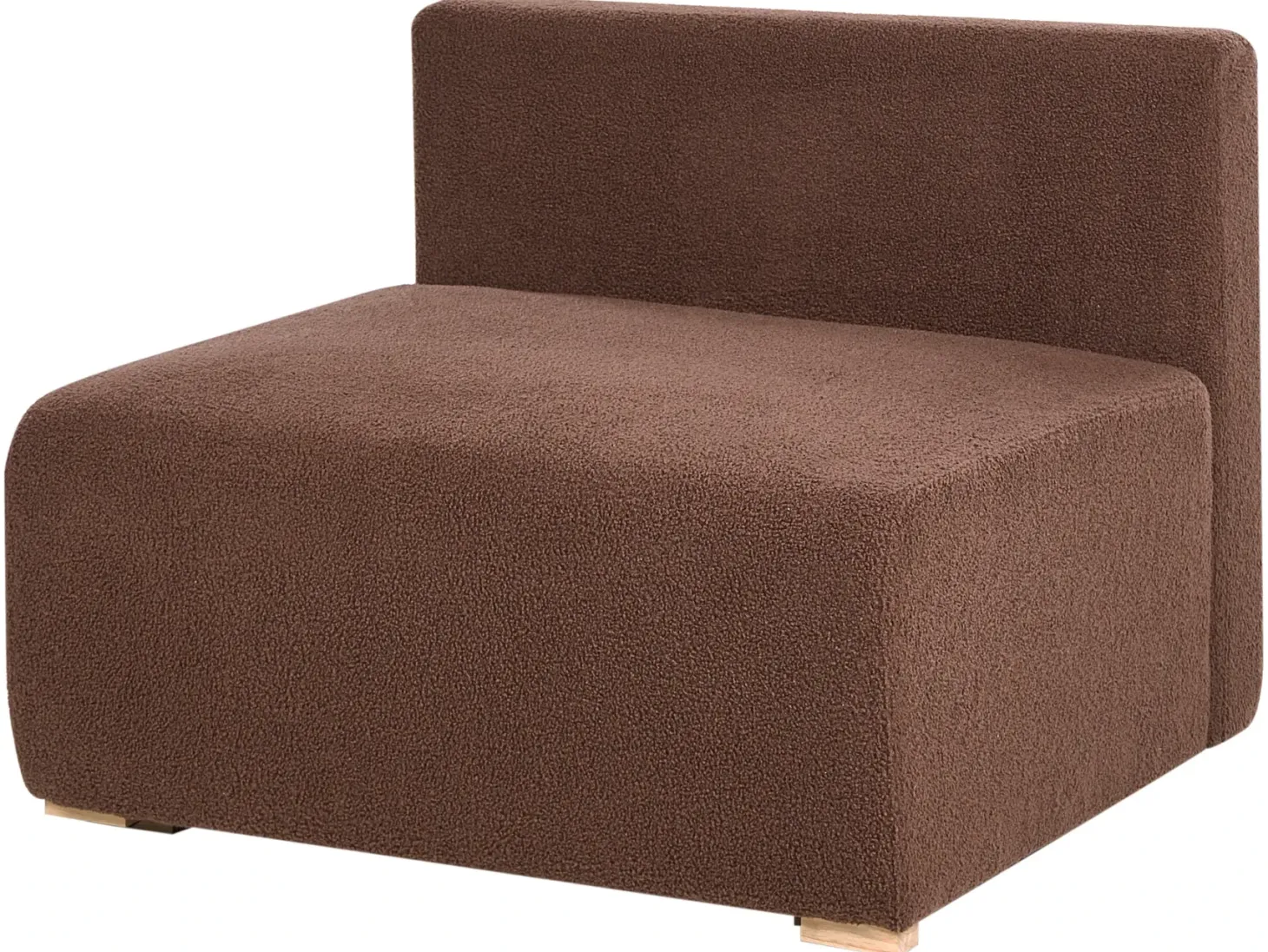 NERBO U-formet modulsofa Brun Boucle