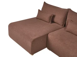 NERBO U-formet modulsofa Brun Boucle