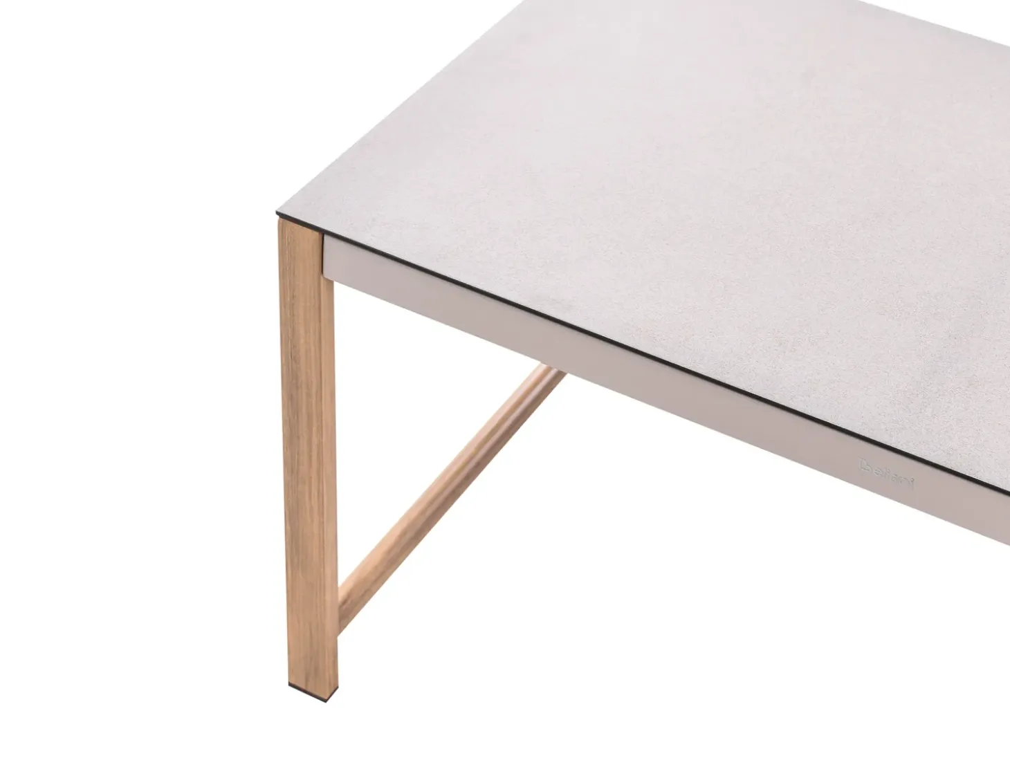 NOLA 5 personers Loungesæt med bord og fodskammel Lys Beige Metal