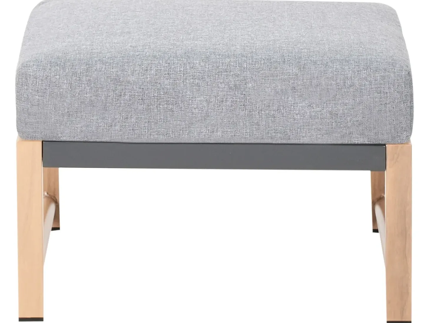 NOLA 5 personers Loungesæt med bord og fodskammel Grå Metal