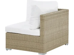 NOTO 2 personers Loungesæt med bord Lysebrun PE-rattan