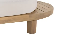 NUMANA 4 personers Havesofa med bord Cremehvid Akacietræ