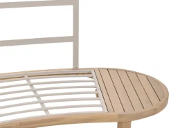 NUMANA 4 personers Havesofa med bord Cremehvid Akacietræ