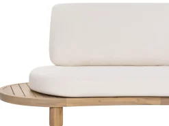 NUMANA 4 personers Havesofa med bord Cremehvid Akacietræ