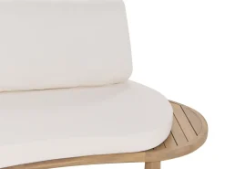 NUMANA 4 personers Havesofa med bord Cremehvid Akacietræ
