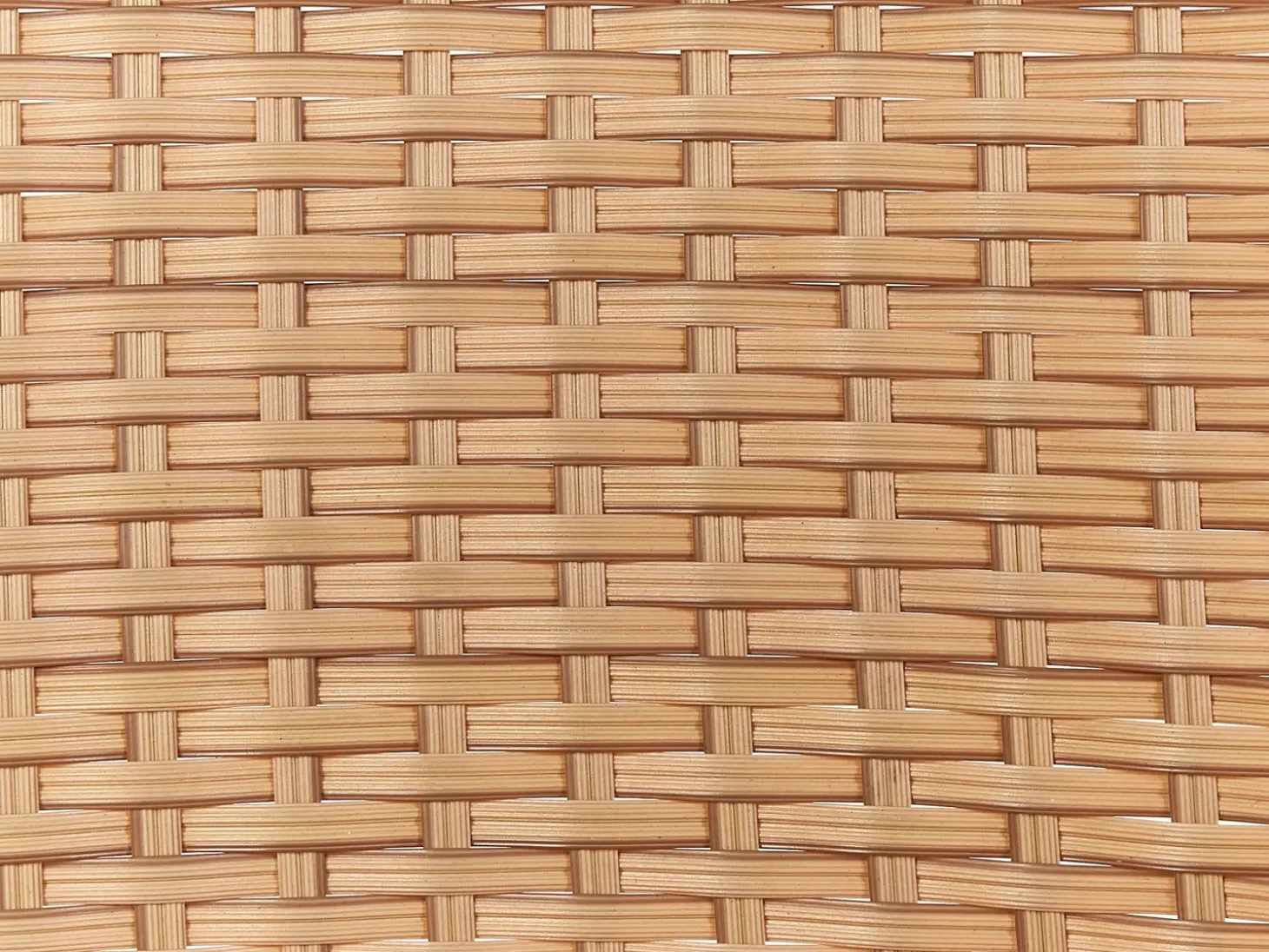 OFANTO 4 personers Loungesæt med bord Naturlig PE-rattan