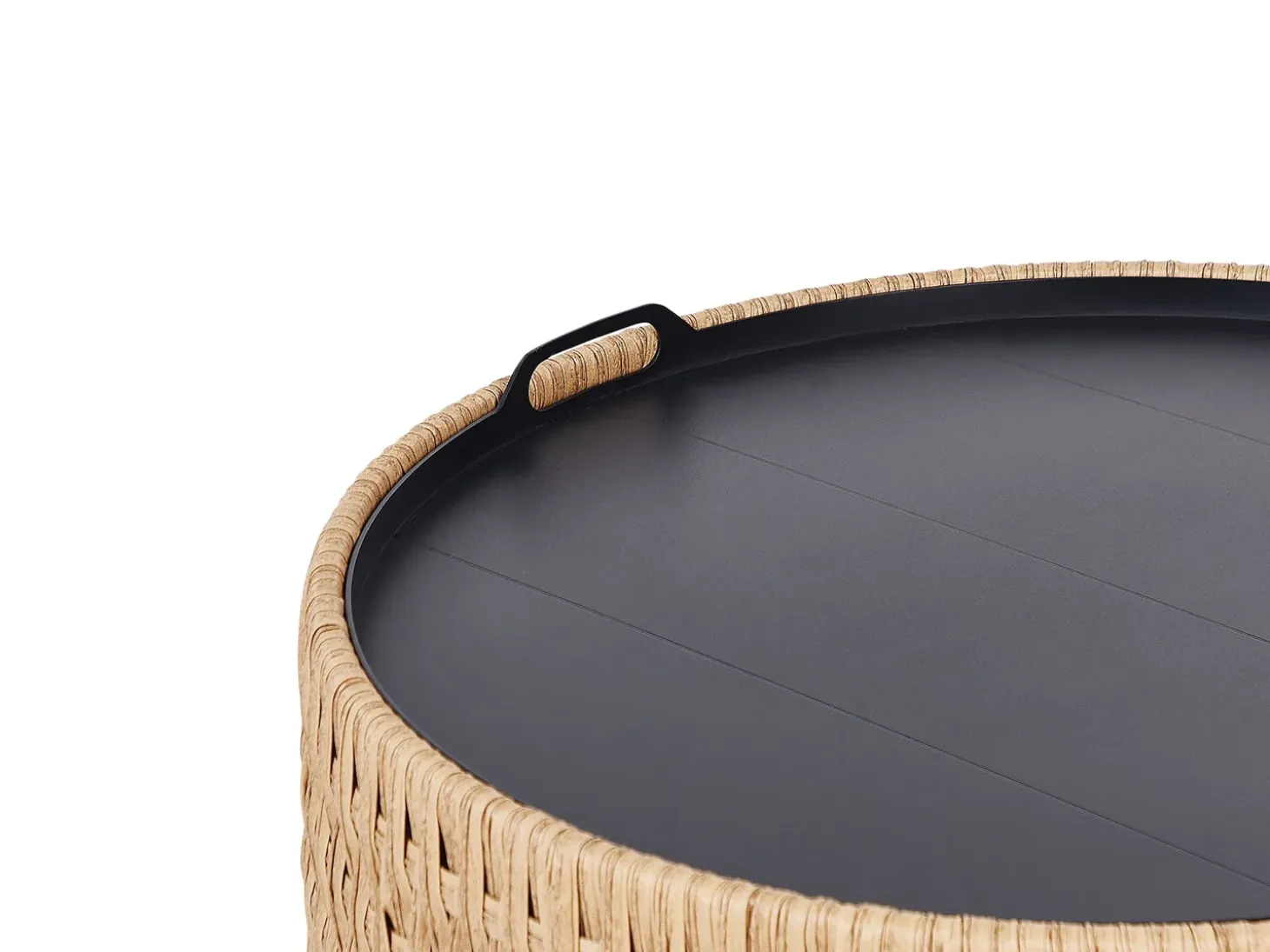 OLIVERI 4 personers Have-hjørnesofasæt Venstrevendt Beige PE-rattan