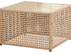 OMEGANA 6 personers U-formet havesofa Lys Beige PE-rattan