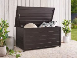 Opbevaringsboks CAMPALTO 123 cm 60 cm Mørkebrun