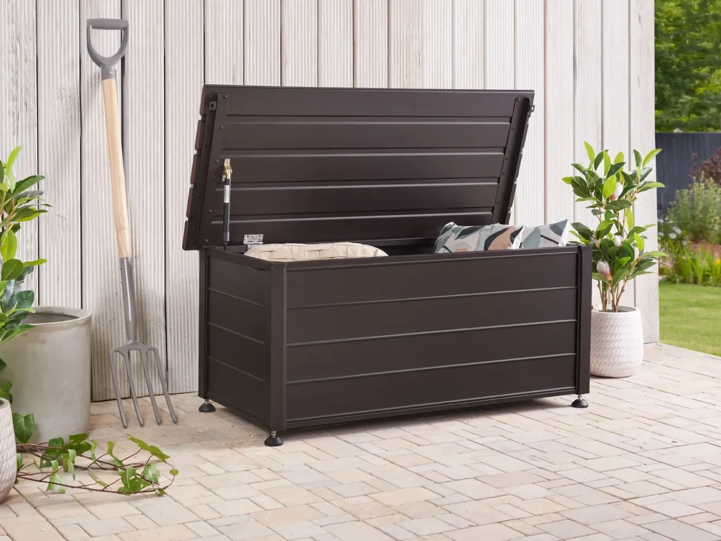 Opbevaringsboks CAMPALTO 113 cm 50 cm Mørkebrun