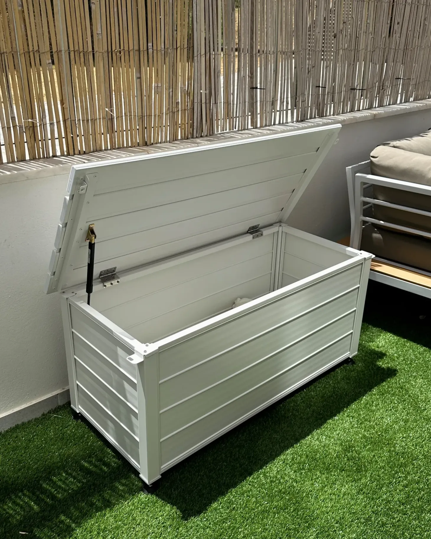 Opbevaringsboks CAMPALTO 113 cm 50 cm Hvid