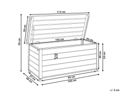 Opbevaringsboks CAMPALTO 113 cm 50 cm Hvid