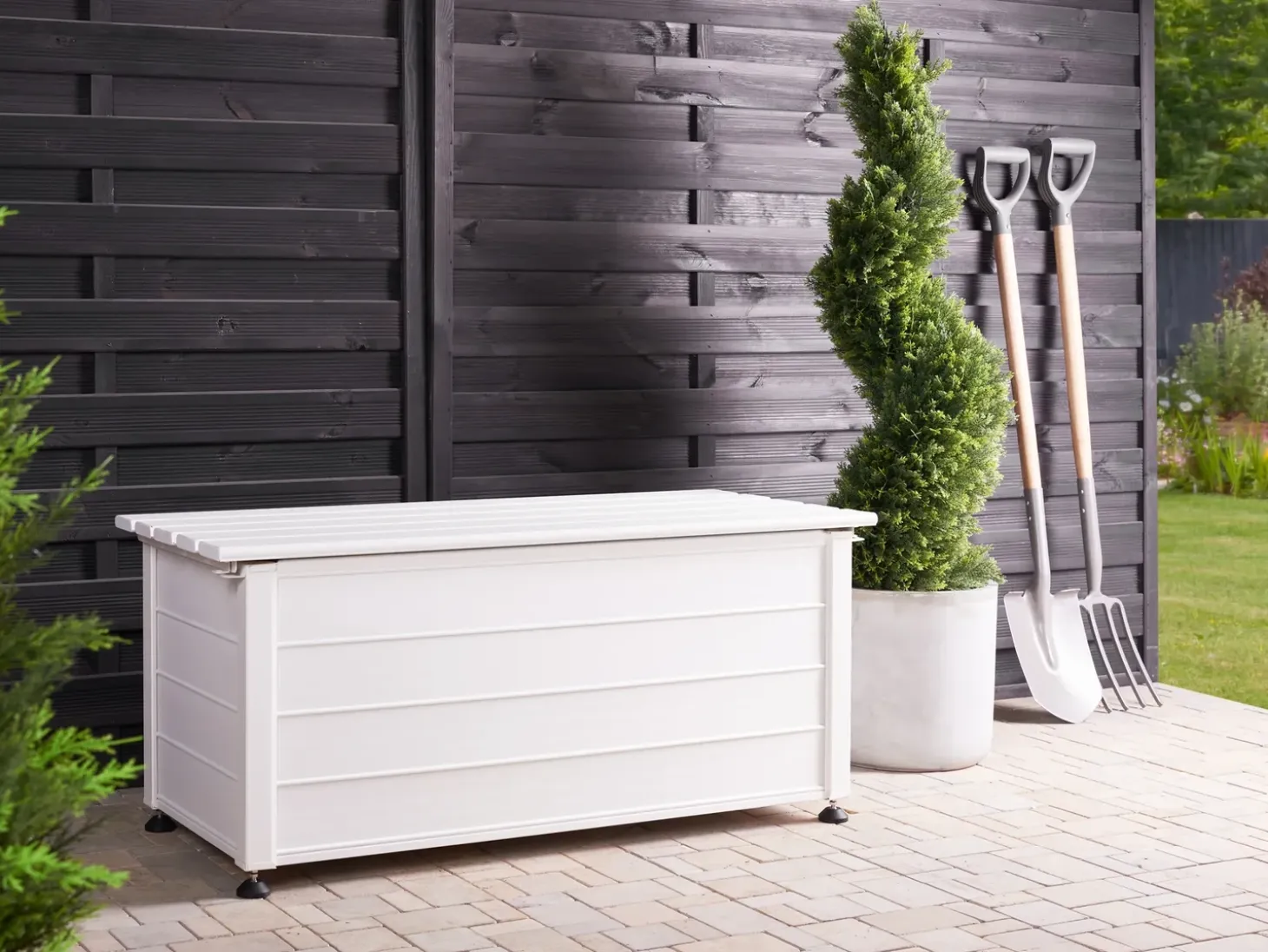 Opbevaringsboks CAMPALTO 113 cm 50 cm Hvid