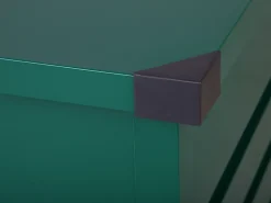 Opbevaringsboks CEBROSA 132 cm 62 cm Mørkegrøn