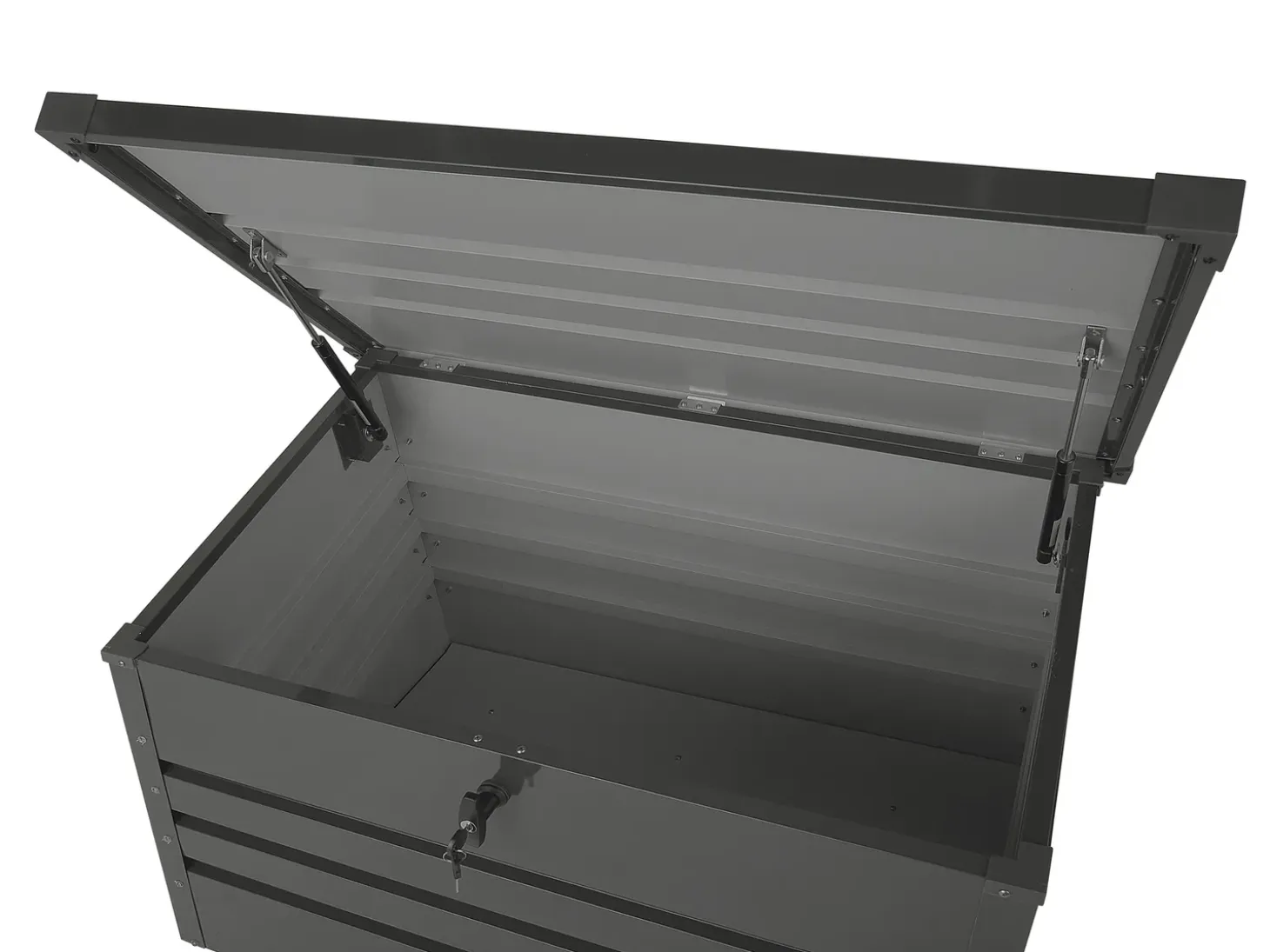 Opbevaringsboks CEBROSA 100 cm 62 cm Grafit