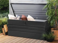 Opbevaringsboks CEBROSA 132 cm 62 cm Grafit