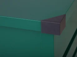 Opbevaringsboks CEBROSA 100 cm 62 cm Mørkegrøn