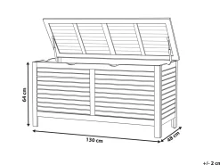 Opbevaringsboks RIVIERA 130 cm 48 cm Lysebrun