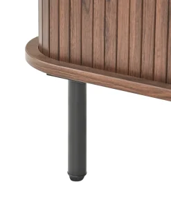 Opbevaringsskab med 4 hylder BRADLEY 180 cm Mørkebrun
