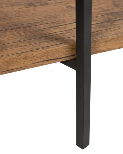 Opbevaringsskab med 4 hylder COMPTON 165 cm Mørkebrun