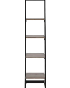 Opbevaringsskab med 4 hylder JOPLIN 143 cm Sort