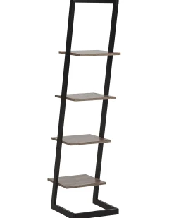 Opbevaringsskab med 4 hylder JOPLIN 143 cm Sort