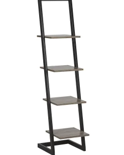 Opbevaringsskab med 4 hylder JOPLIN 143 cm Sort