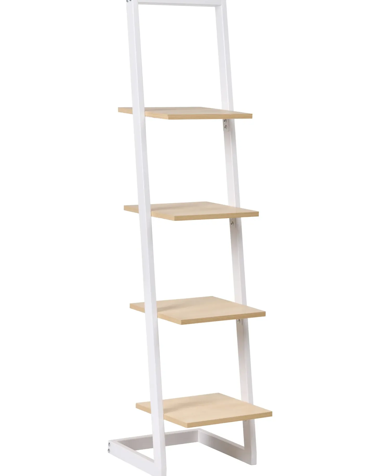 Opbevaringsskab med 4 hylder JOPLIN 143 cm Hvid