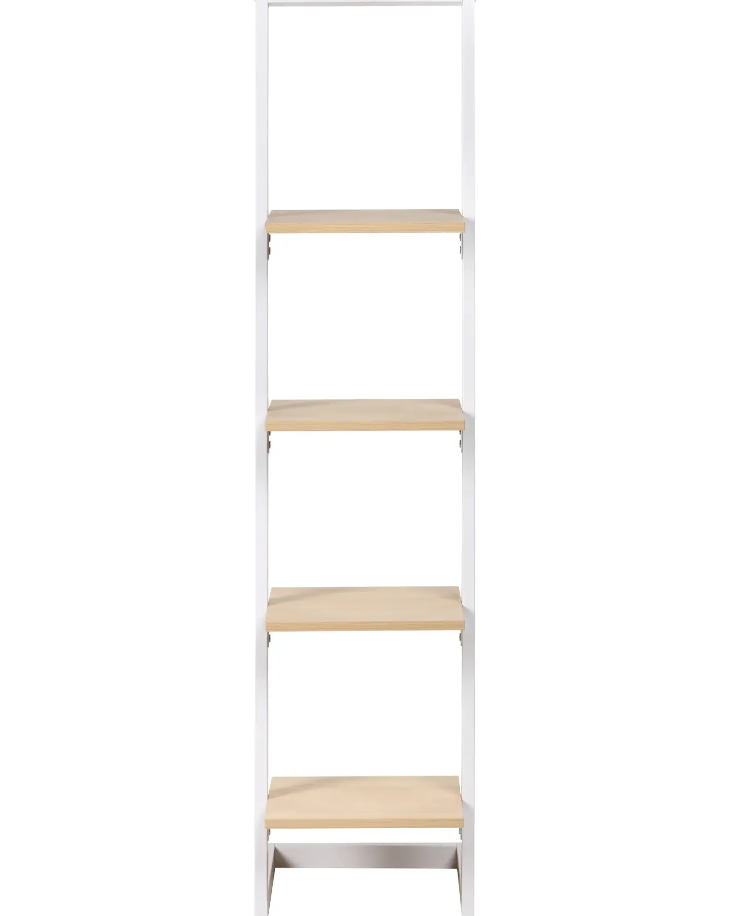 Opbevaringsskab med 4 hylder JOPLIN 143 cm Hvid