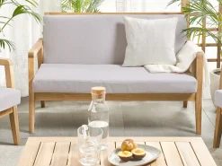 PALLANO 4 personers Loungesæt med bord Brungrå Akacietræ
