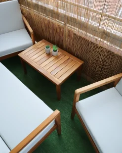 PALLANO 4 personers Loungesæt med bord Brungrå Akacietræ