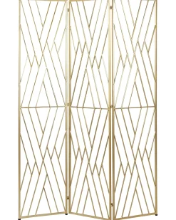 3 panelers rumdeler ASOLO Guld 117 cm 170 cm